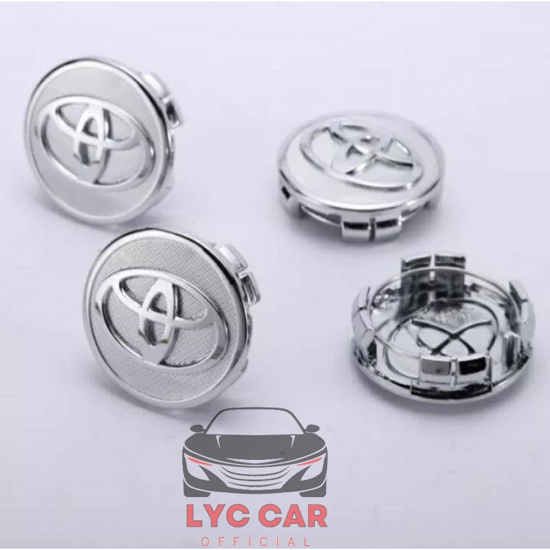 Logo chụp mâm, ốp vành la zăng bánh xe ô tô Toyota cho xe vios đời 2014-2018