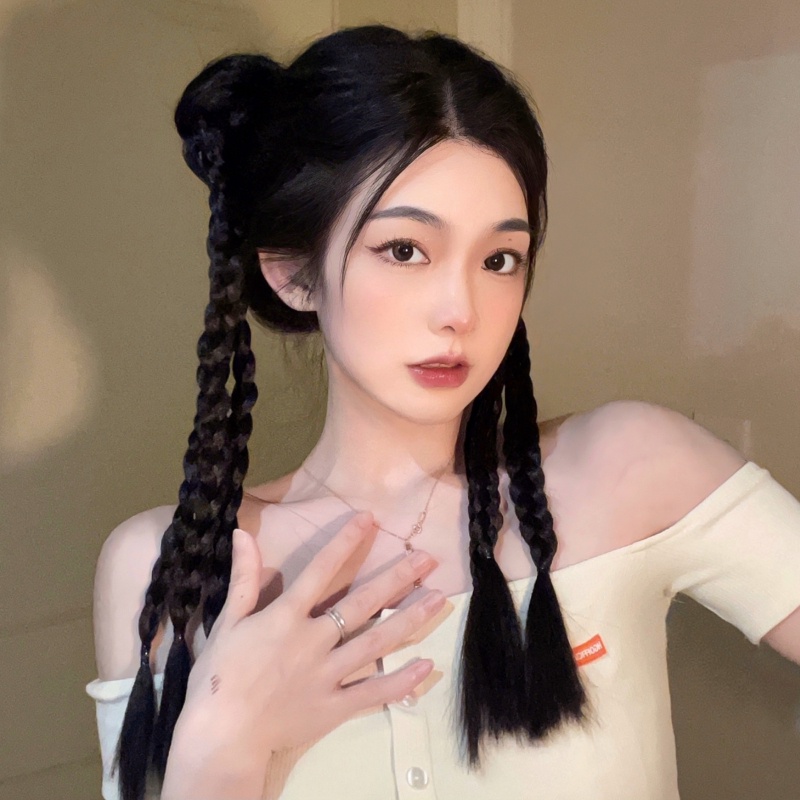 Bím Tóc Giả Thắt Bím Dài Thời Trang Cho Nữ