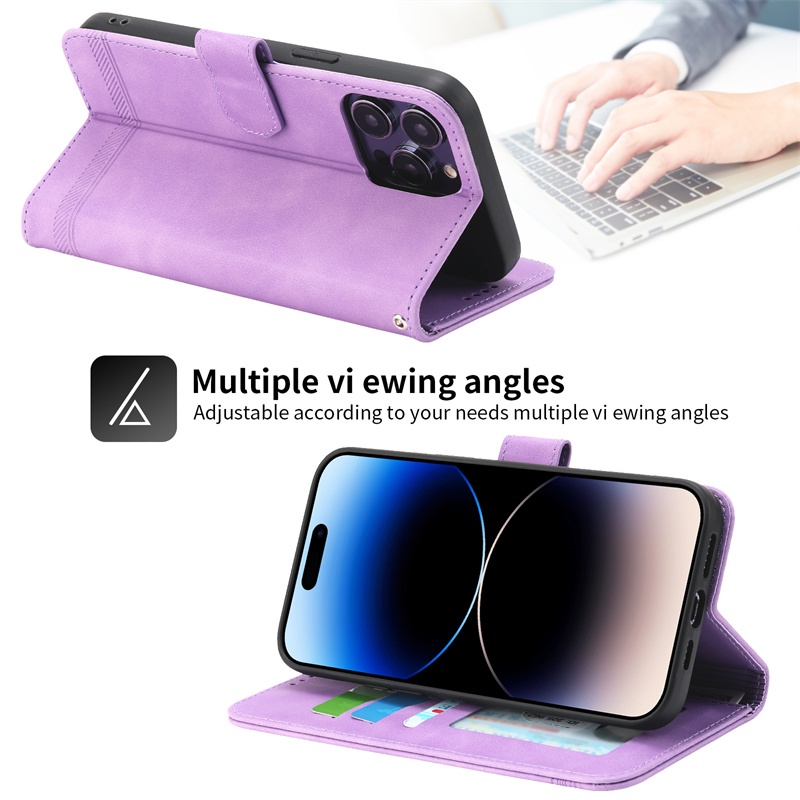 Ốp Điện Thoại Da PU Nắp Gập Từ Tính Cho Xiaomi POCO C40 M40 M45 X4 GT Pro M5S