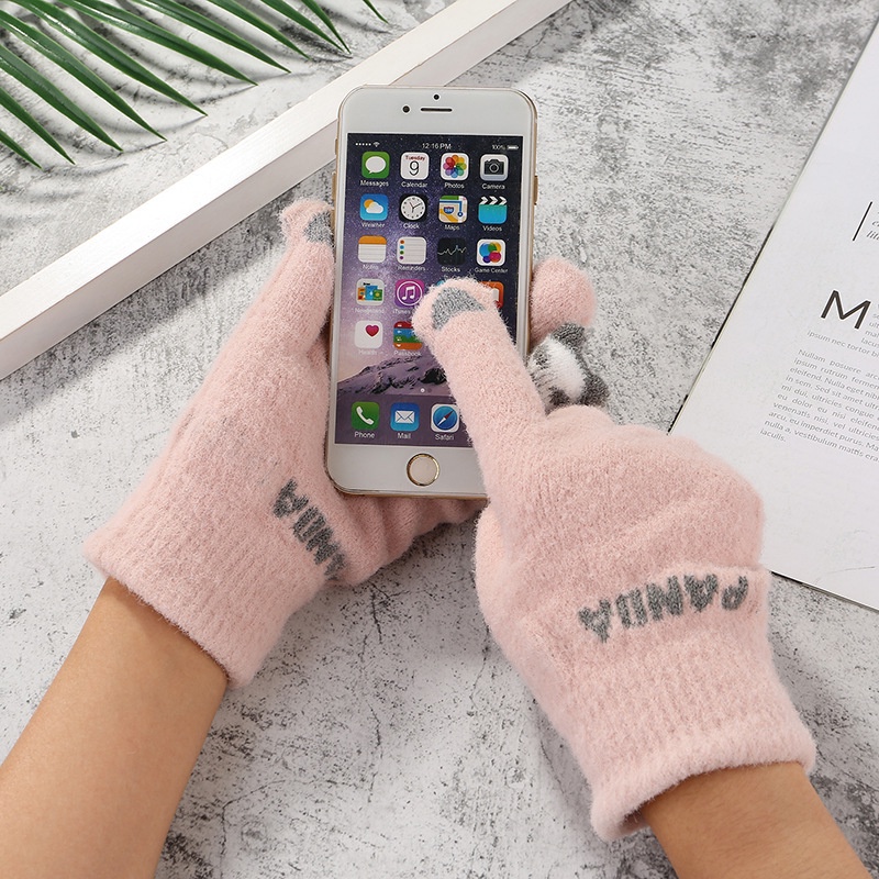 Găng tay len có NGÓN TAY GẤU dễ thương thời trang hottrend 2023