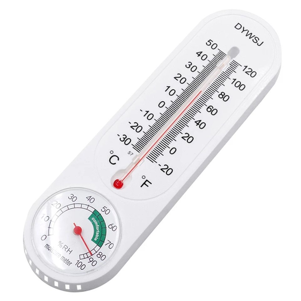 Long Wall-mounted Hygrometer Thermometer Indoor Planting Frozen Pointer