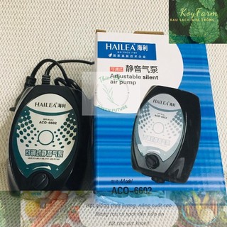 Máy sủi oxy siêu êm 1 vòi hailea aco-6602 dành cho hồ cá cảnh