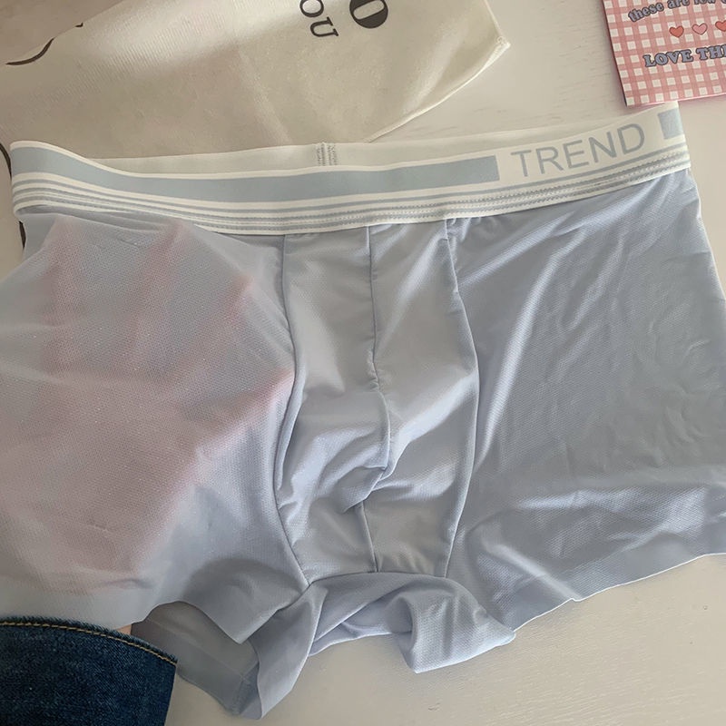 Quần Lót Lụa Nhanh Khô In Hình Gấu Loli Dễ Thương Thời Trang Mùa Hè Cho Cặp Đôi