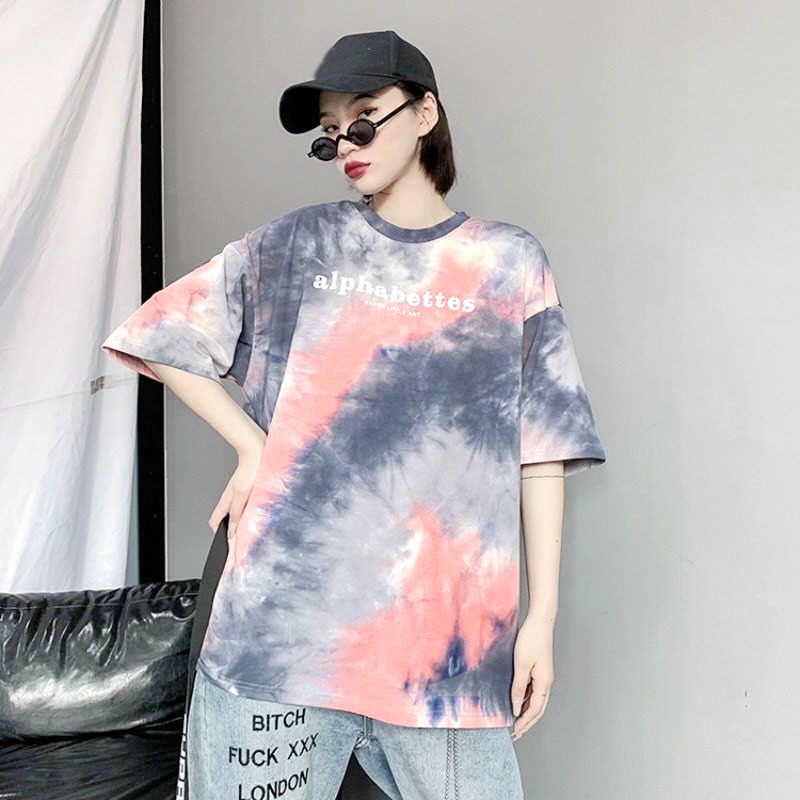 [𝑯𝒂̀𝒏𝒈 𝑯𝒊𝒆̣̂𝒖] Áo phông loang tay lỡ form rộng basic trơn cotton nam nữ đẹp mùa hè