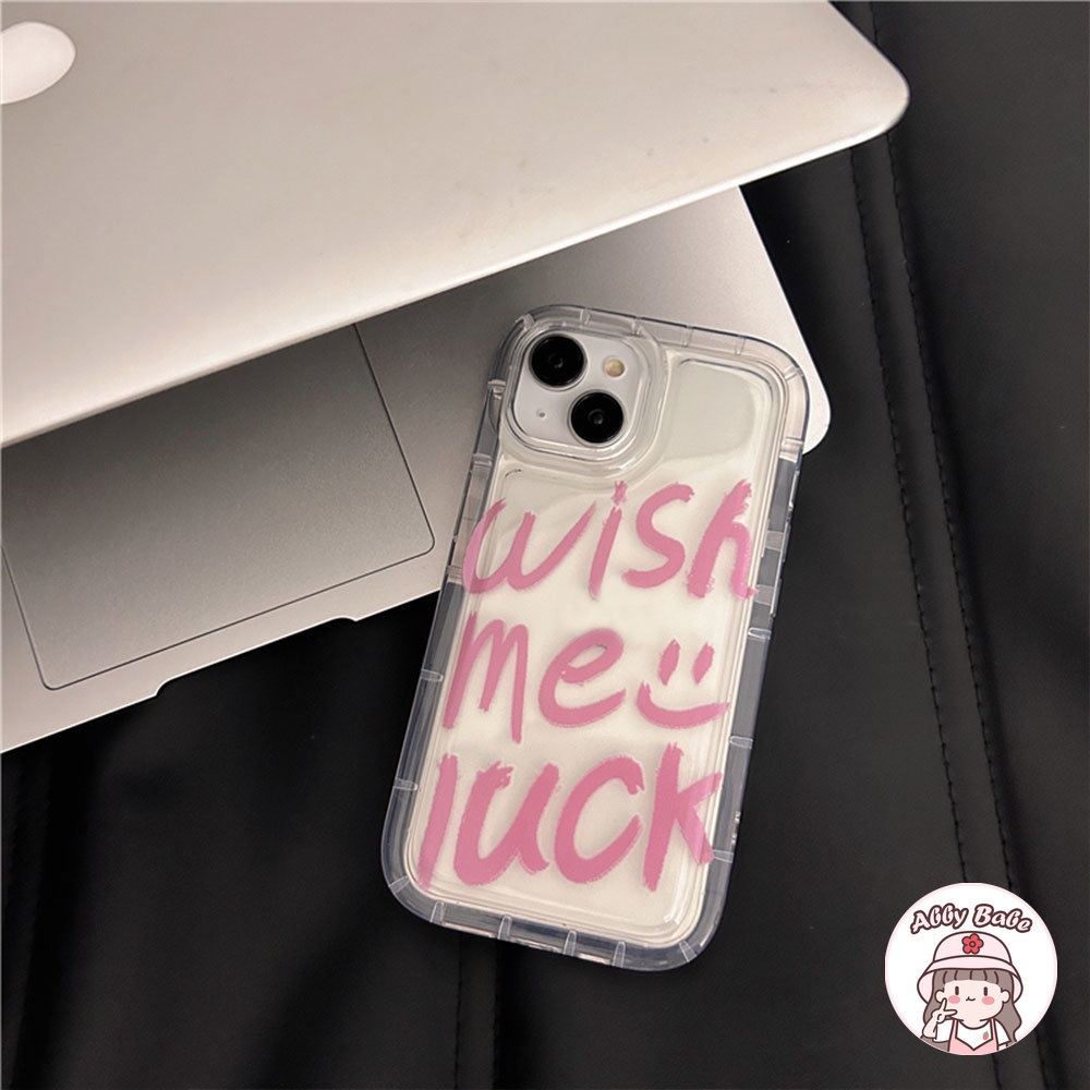 Ốp Điện Thoại TPU Mềm Chống Mồ Hôi In Chữ Get Lucky Cho IPhone 14 Pro Max 13 12 11 Pro Max