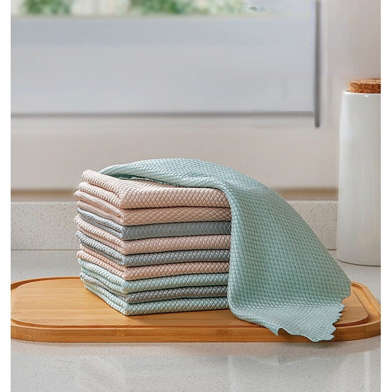 Vảy Cá Vải Thấm Hút Nước Và Không Dễ Bị Mất Tóc Khăn Lau Kính Bát Đĩa Khăn Lau Mặt Không Để Lại Dấu Vết Cho Nhà Bếp Ốp Điện Thoại Thời Trang Cho Yueyuexbj020 YUEYUEXJ02