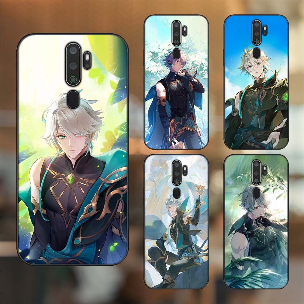 Ốp lưng Oppo A5 2020, A9 2020 viền đen in hình Alhaitham Genshin Impact