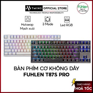 Bàn phím cơ không dây Fuhlen T87S PRO RGB 3 Mode / Hotswap / Foam đáy - Hàng Chính Hãng (Bảo Hành 24 Tháng)