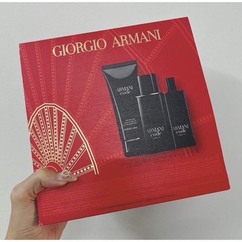 Sét nước hoa Giorgio ARMANI code Parfum for men 75ml + 15ml + tắm 75ml