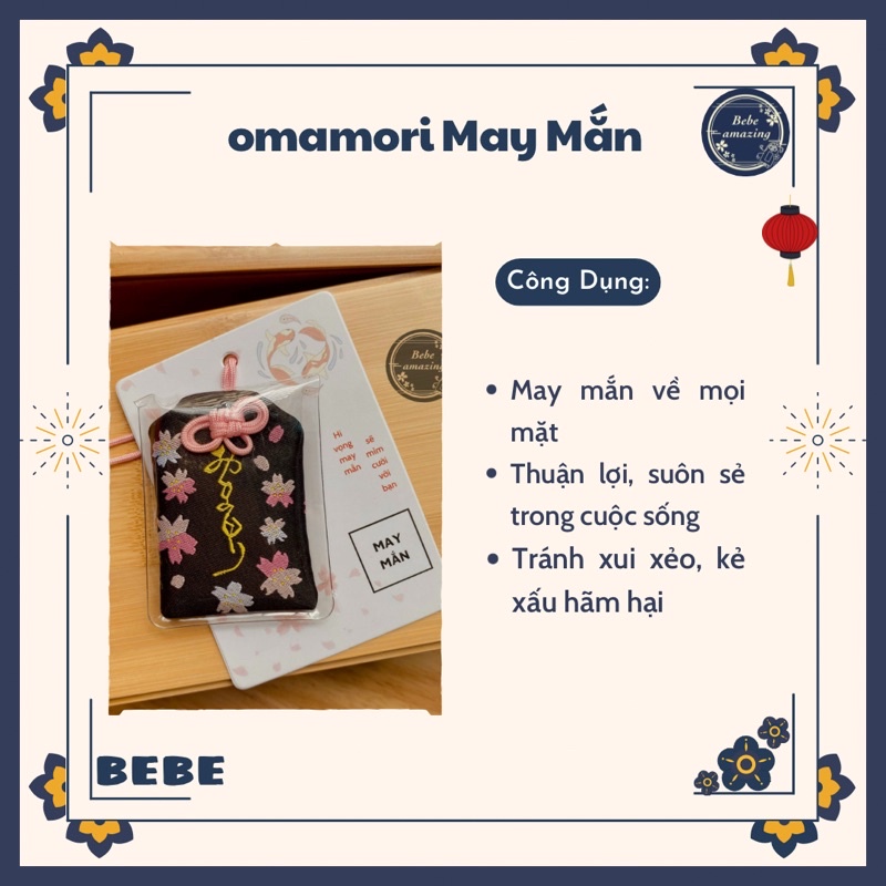 Túi phước may mắn Omamori May Mắn ( BST Japanese Culture ) (không chọn mẫu)