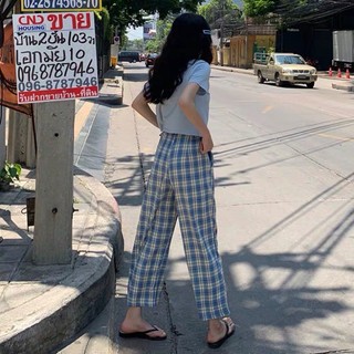 (Order 7-10 ngày) Quần ống rộng kẻ sọc (kèm ảnh thật)