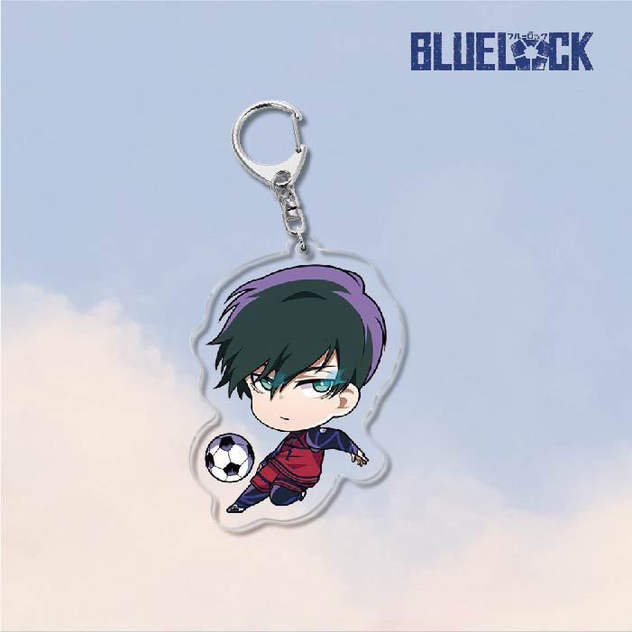 Móc khóa in hình BLUE LOCK Tiền đạo số 1 ver ĐÁ BÓNG anime chibi Mica trong acrylic quà tặng dễ thương