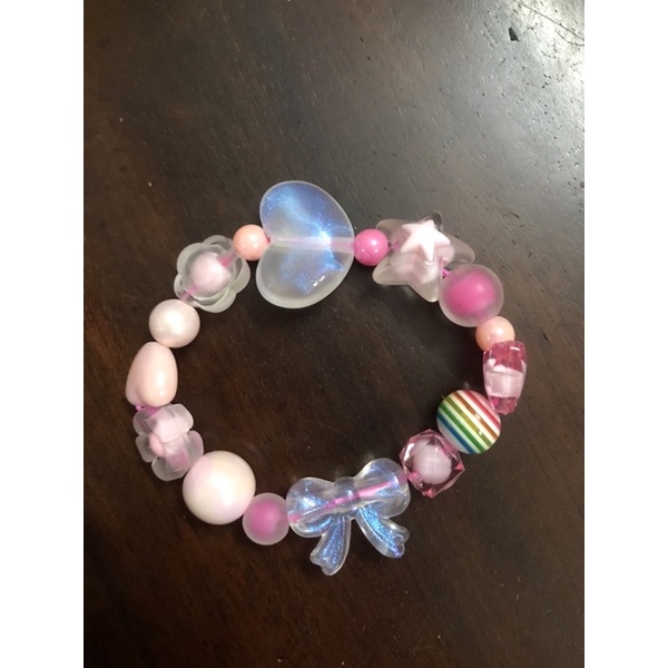 Vòng đeo tay chuỗi hạt nhựa siêu xinh, kute , phong cách hàn quốc, vòng tay xì tin handmade vòng hạt cườm