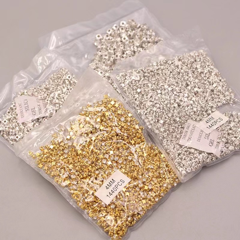 Kim Cương Giả Dùng May Vá Thủ Công DIY Kích Thước 3-10mm