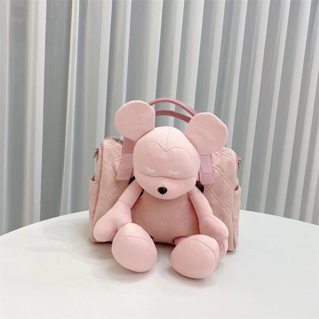 Túi Tote Vải Canvas Hình Búp Bê Mickey Dễ Thương Thời Trang 2022