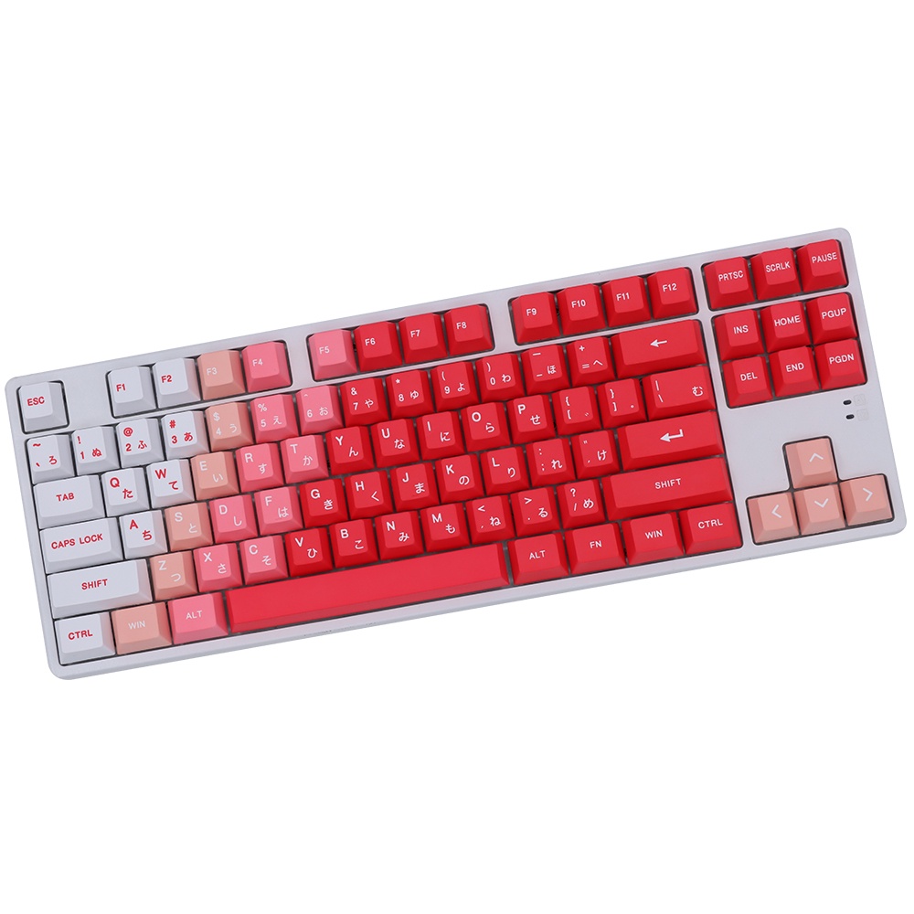 Christmas Keycaps Red Gradient Cherry Profile  PBT  Nắp Đậy Bàn Phím Họa Tiết Cherry Màu Đỏ Gradient Phong Cách Giáng Sinh Cho MK61 64 68 75 84 87 98 100 104 108