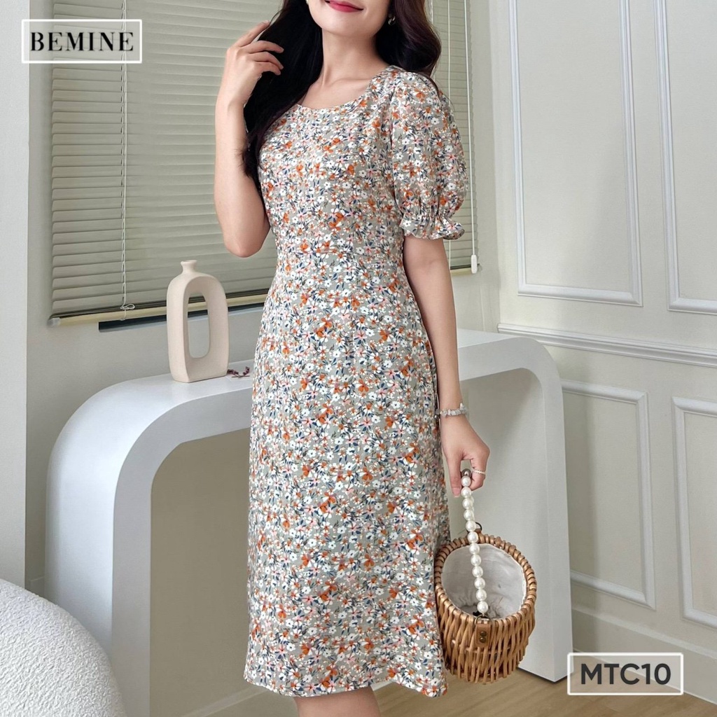 Đầm tay phồng cổ vuông BEMINE MTC10