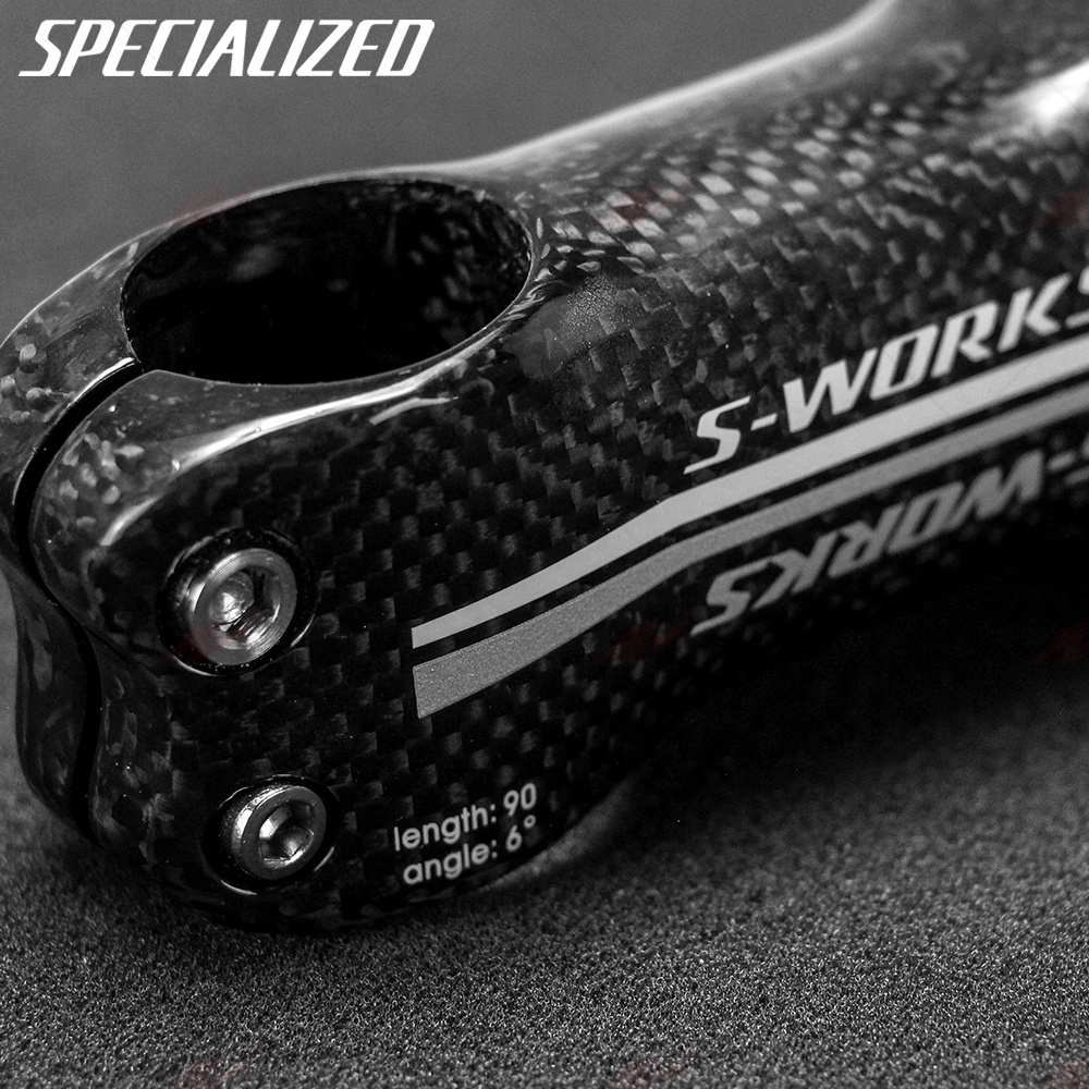 Trục Ghi Đông Xe Đạp Leo Núi Bằng Sợi carbon Góc 6 / 17 Độ 60 / 70 / 80 / 90 / 100 / 110 / 120mm