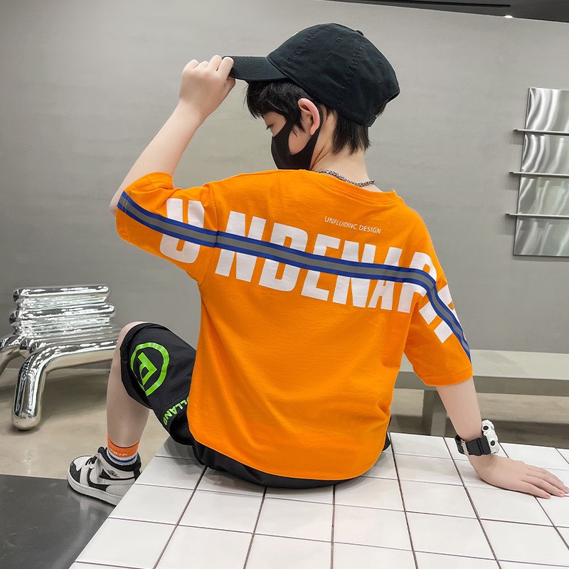 Bộ quần áo hè "LUID" 13-48kg cho bé trai 4-14 tuổi. Năng động - Thấm hút mồ hôi. Hàng may kỹ. B54