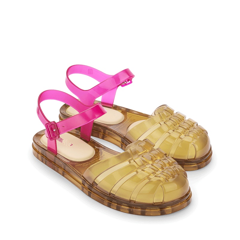Giày Sandal Nhựa Đế Bằng Thiết Kế Đục Lỗ Phối Màu Phong Cách melissa Mới Dễ Phối Đồ Cho Nữ