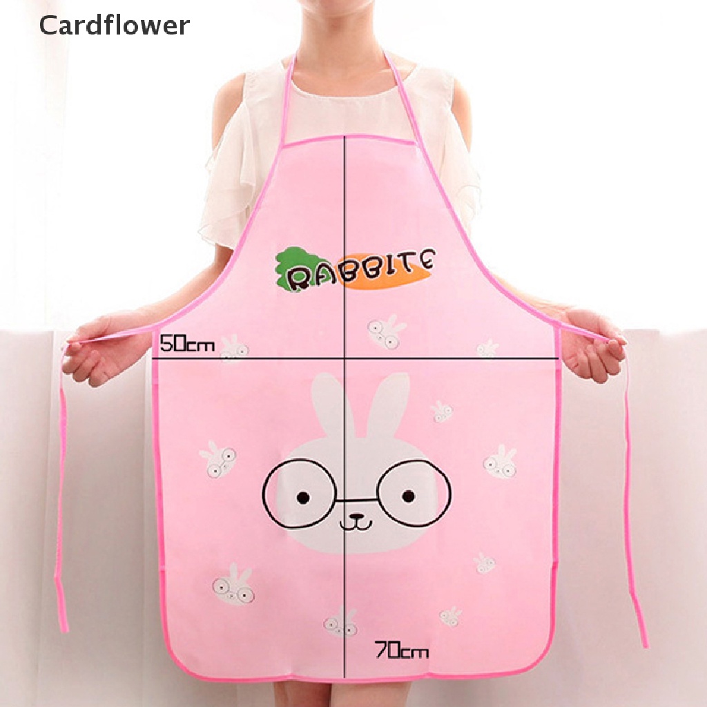 &lt; Cardflower &gt; Tạp Dề Chống Thấm Nước Dễ Thương Cho Nữ / Nhà Hàng / Nhà Bếp