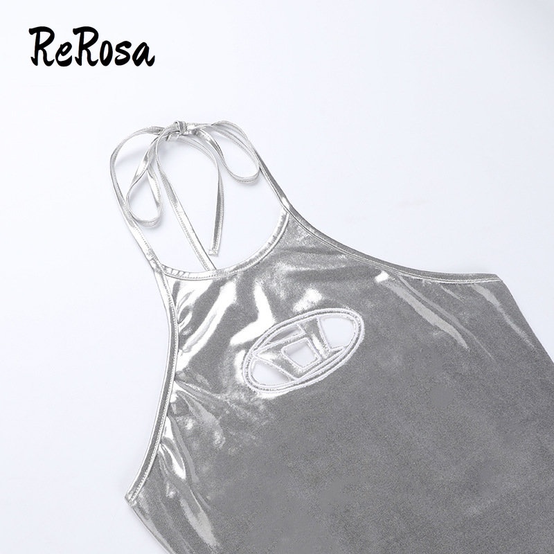 Áo Tank Top Cổ Yếm Thêu Chữ 2023d Dáng Ôm Thời Trang Cho Bạn Gái