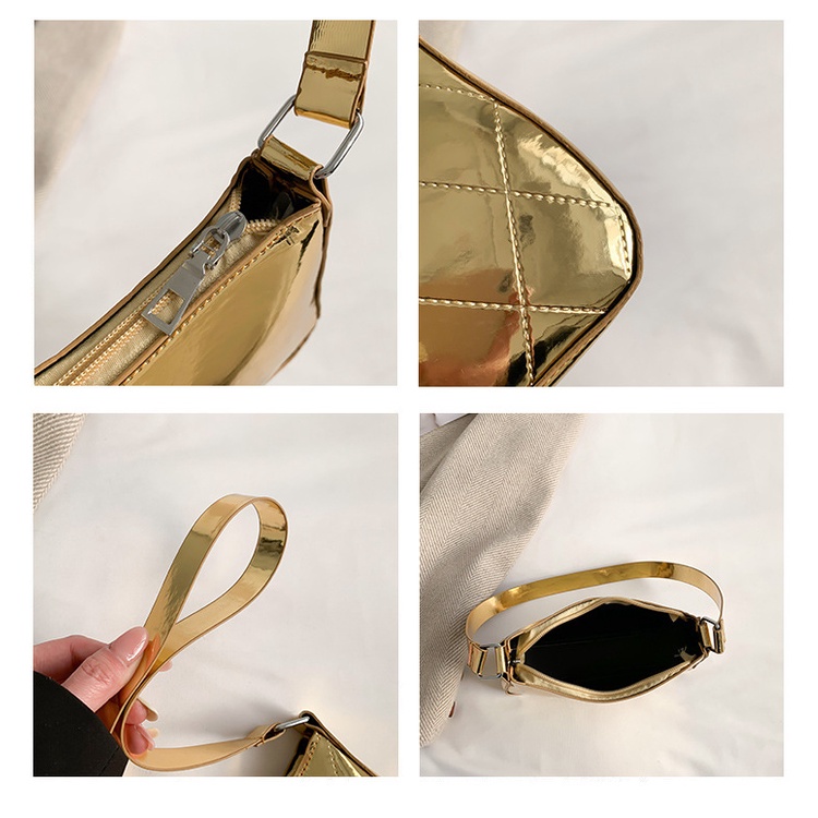 Túi Xách JASMIN NOIR Đeo Vai Họa Tiết Sọc Caro Đơn Giản Thời Trang Cho Nữ