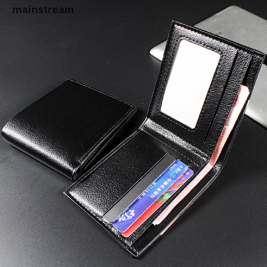 Ví Da Bò Chính Hãng Màu Đen Walet Portefeuille Homme Sang Trọng Cho Nam