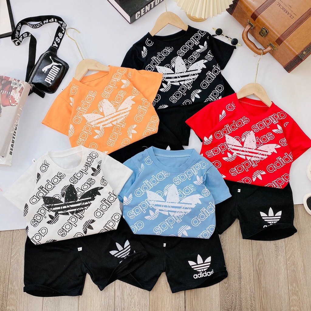 (Size 20-30 kg) Bộ Quần Áo Thể Thao Cho Bé Chất Cotton 100% Co Giãn Thấm Hút Mồ Hôi