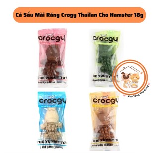 Thức ăn snack cá sấu mài răng Crocgy 4 vị cho chuột hamster,nhím,sóc,chó,pet nhỏ thơm ngon bổ dưỡng nhập Thailan 18gr