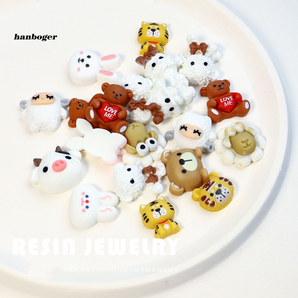 Set 20 Phụ Kiện Trang Trí Móng Tay 3D Họa Tiết Hoạt Hình Xinh Xắn