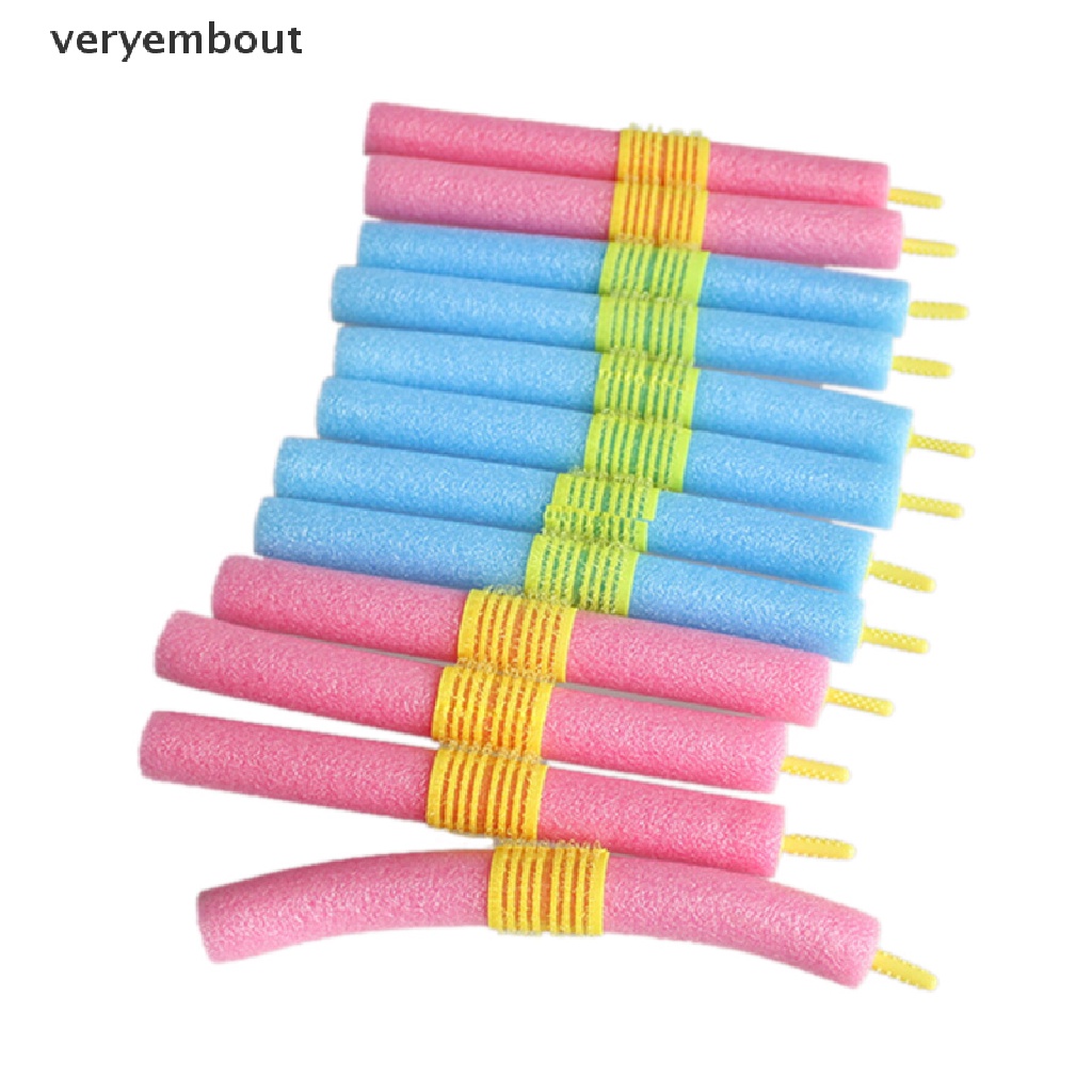 Bộ 12 Lô Cuốn Tóc Xốp Mềm Mại Tiện Dụng