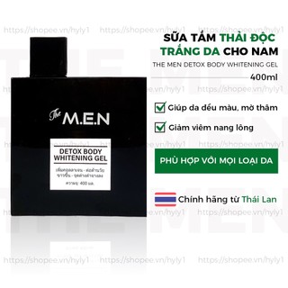 Sữa tắm thải độc trắng da The MEN Detox Body Whitening Gel 400ml