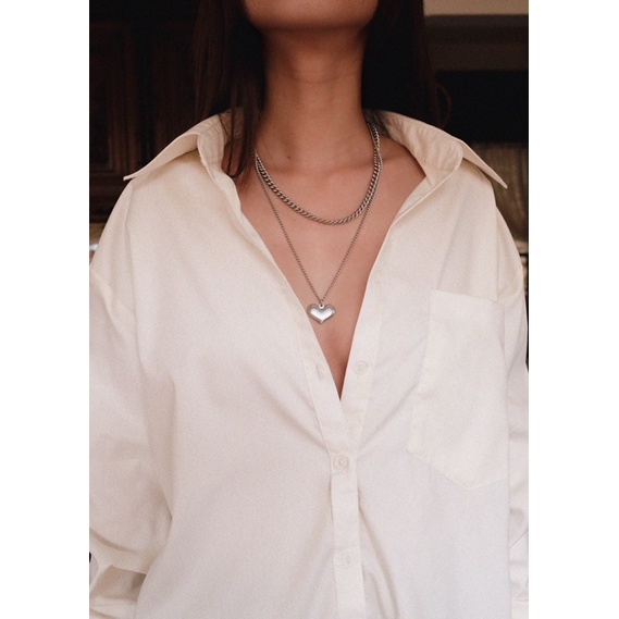 Áo sơ mi oversize tay suông - LEAH SHIRT