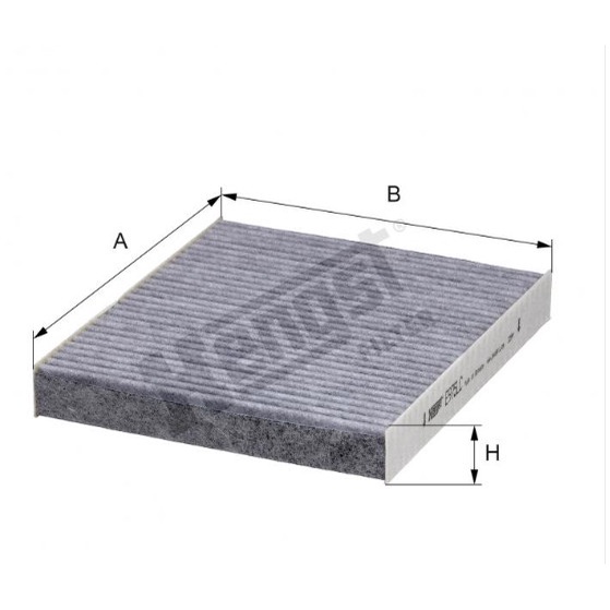 E975LC - E3997LB Lọc điều hoà  Hengst cho xe Vinfast VF8,  HYUNDAI, KONA, TUCSON, LEXUS, NISSAN, ISUZU, Santafe 2021-