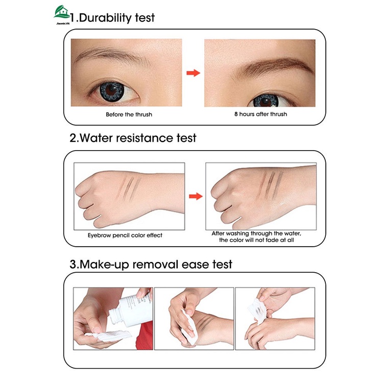 Bút Kẻ Mày Đầu 4 Ngạnh Cho Nét Vẽ Thanh Mảnh Tự Nhiên Kháng Nước Và Lâu Trôi