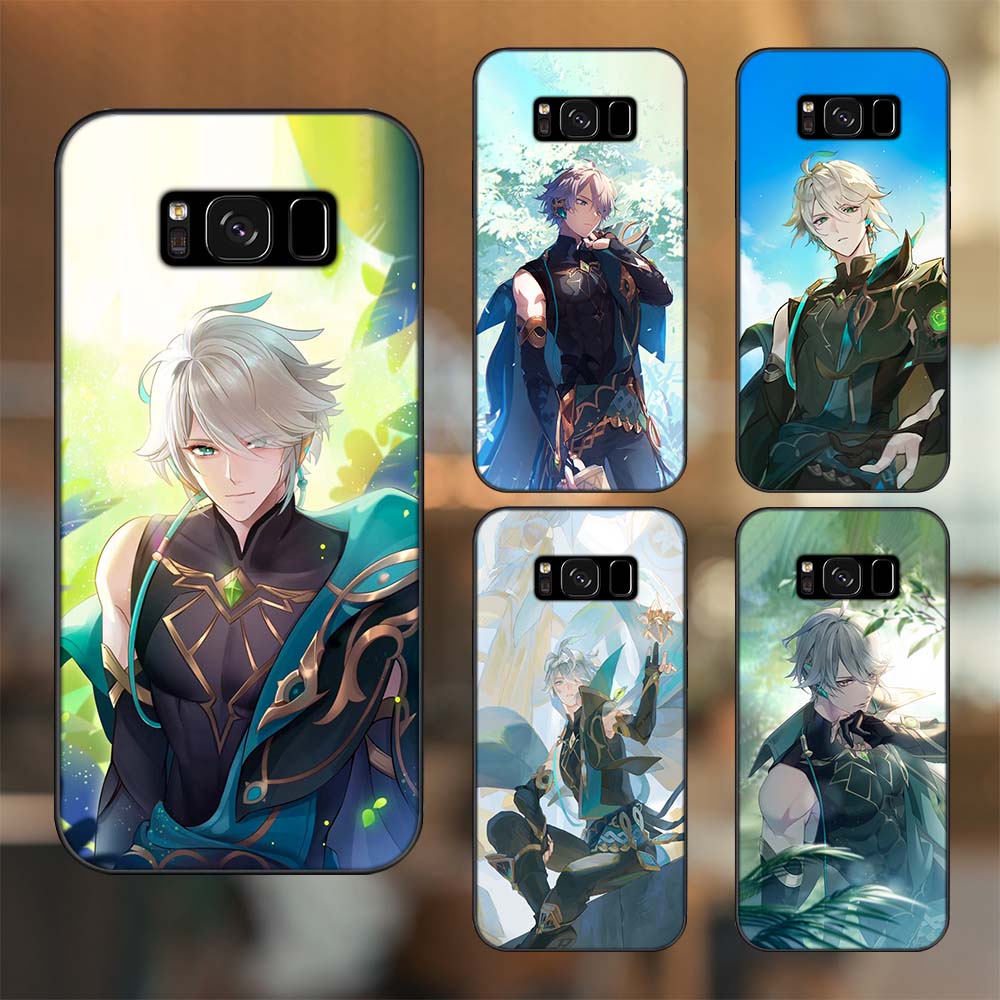 Ốp lưng Samsung S8, S8 Plus viền đen in hình Alhaitham Genshin Impact