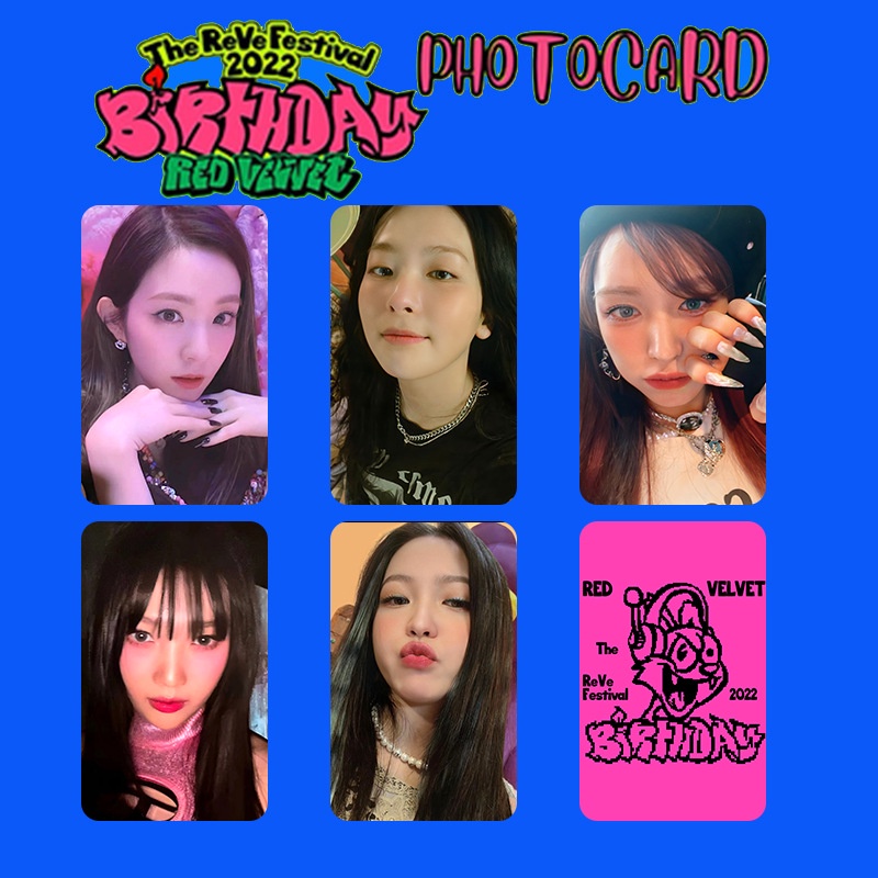 Set 5 Tấm Ảnh Lomo Lễ Hội 2022 Nhóm Nhạc RED VELVET Irene Joy Yeri Wendy Seulgi