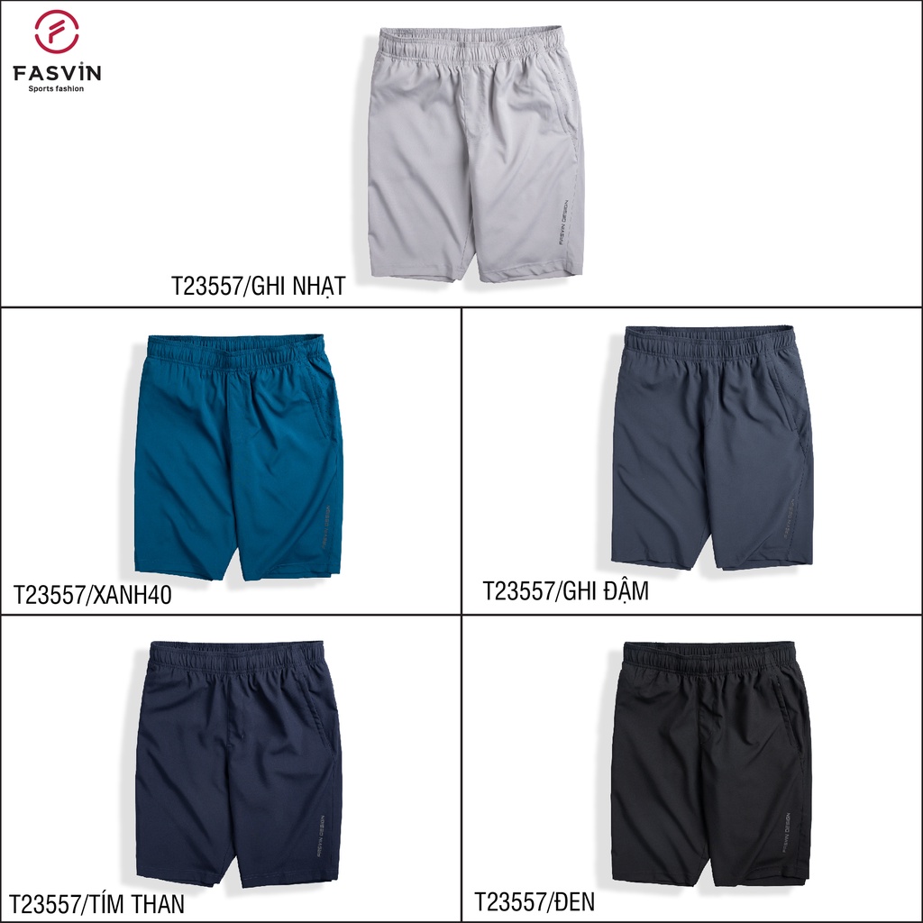Quần short thể thao nam Fasvin T23557.SG thiết kế mạnh mẽ khoẻ khoắn năng động thoải mái vận động