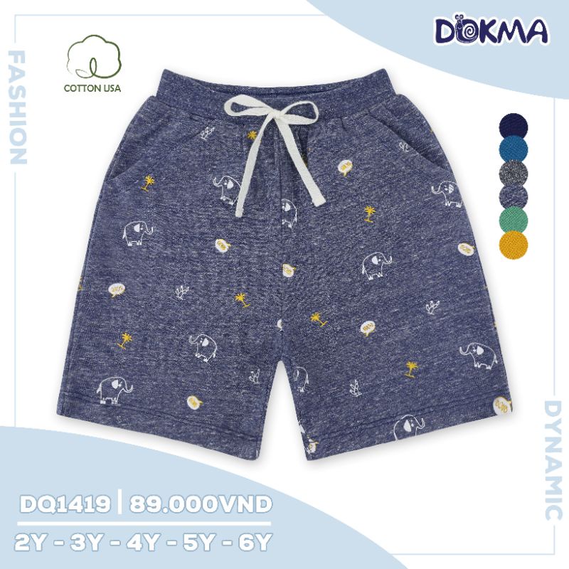 Quần short bé trai Dokma 2-6Y mã DQ1419
