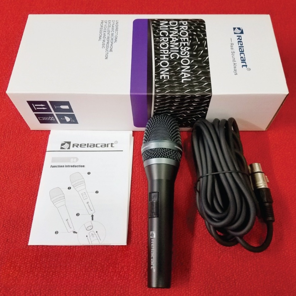 Micro có dây Relacart SM300P chính hãng tiếng ca nhẹ