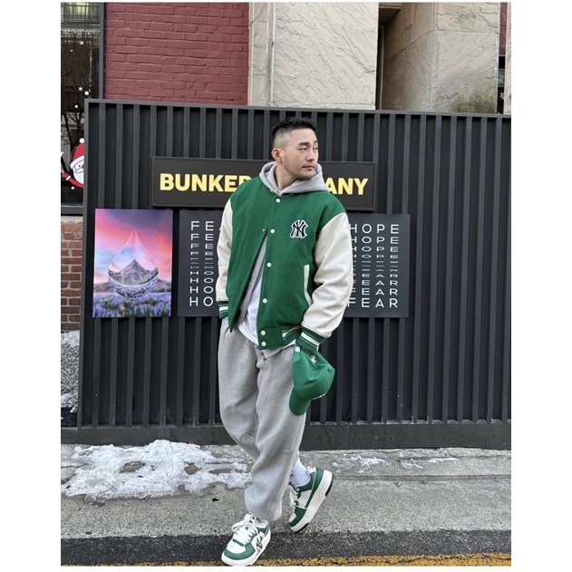 Giày liner MLB green basic