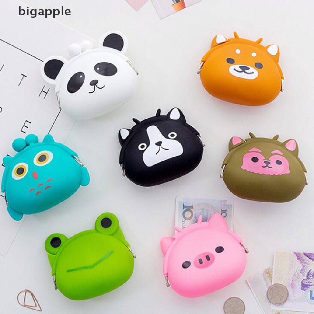 Ví Silicon Mềm Mini Hình Động Vật Hoạt Hình Dễ Thương Dành Cho Bé Gái