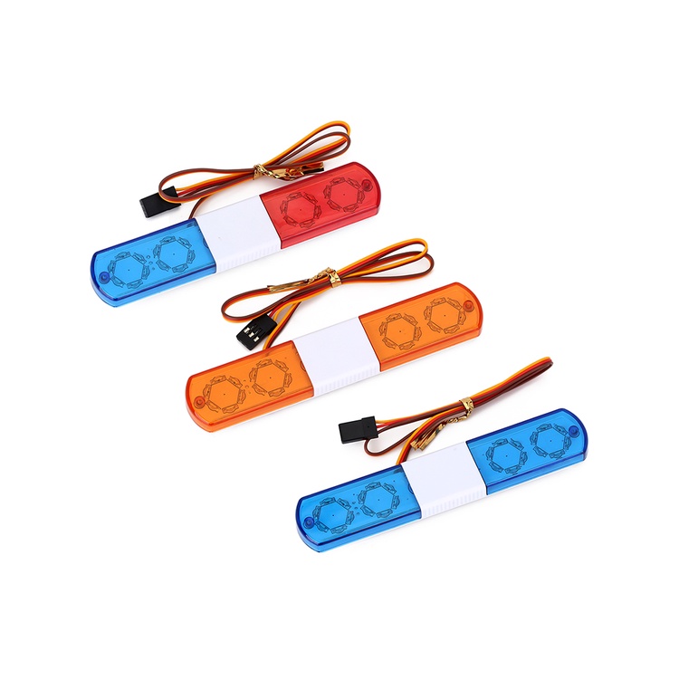 Đèn LED Báo Động Đa Năng Cho Xe Cảnh Sát Điều Khiển Từ Xa 1 / 10 1 / 8 HSP Kyosho Traxxas