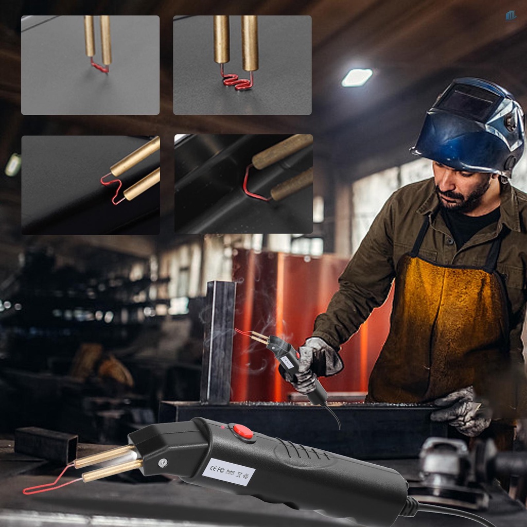 Máy Hàn Cầm Tay (s2mwvn) Kèm 5 Hộp Ghim Bấm Bằng Nhựa Dùng Sửa Chữa Xe Hơi