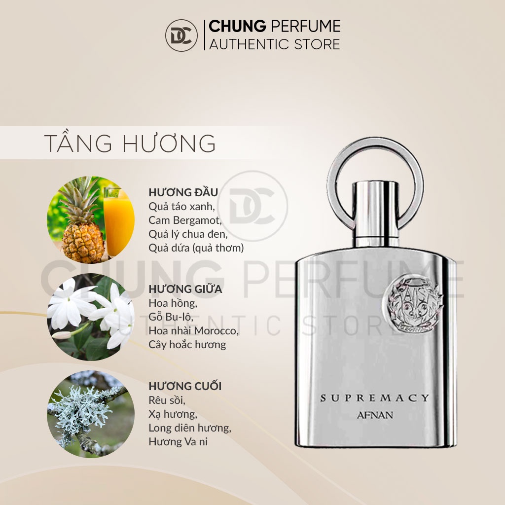 Nước hoa nam quyến rũ Afnan Sup Bạc hương thơm mạnh mẽ đầy tươi mới