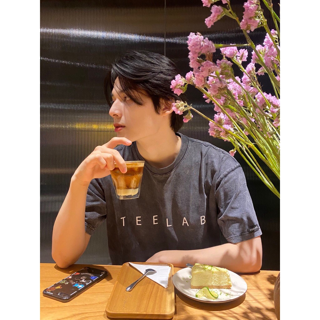 Áo thun TEELAB basic in cổ hàng 100% cotton thoáng mát thấm hút mồ hôi, Áo Phông Unisex Nam Nữ