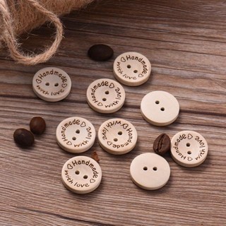 Phụ kiện cúc gỗ handmade dùng để trang trí diy