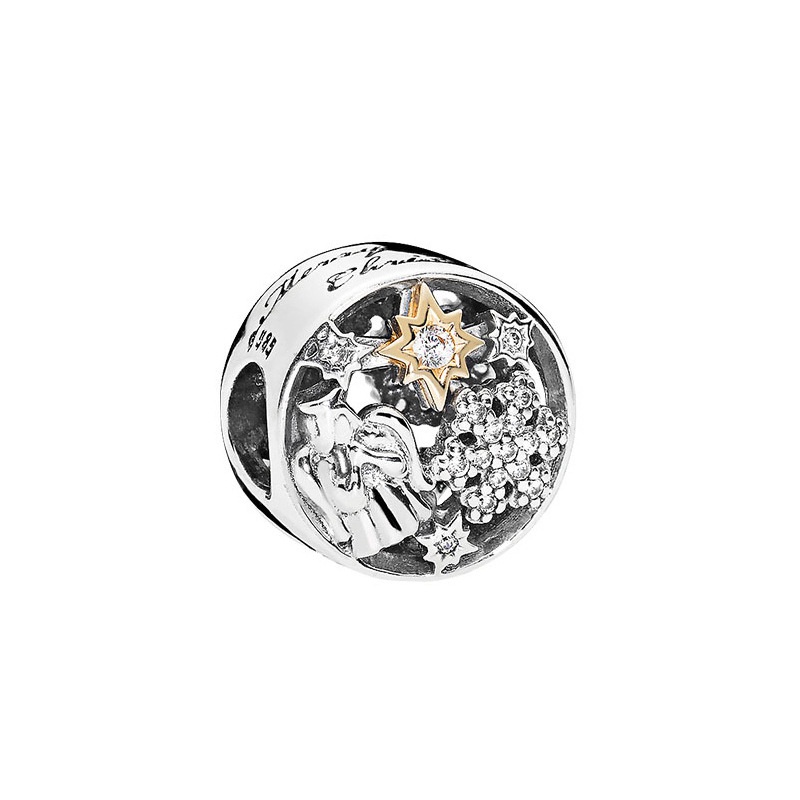 Hạt Charm Mạ Bạc 925 Hình Cây Gia Đình Trái Tim Tình Yêu Pandora Magics DIY Phù Hợp Với Phụ Nữ