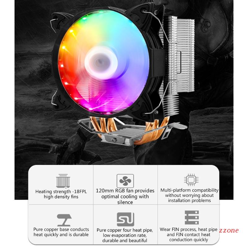 Quạt Tản Nhiệt CPU RGB Cho intel / for amd / LGA 775 / 115